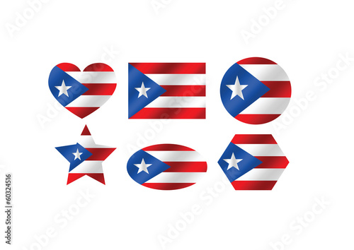 Vector: Puerto Rico flag Puerto Rico flag