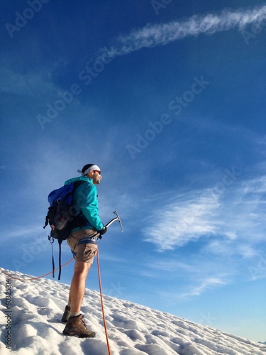 Instant Collection: alpinist on glacier alpinist on glacier
