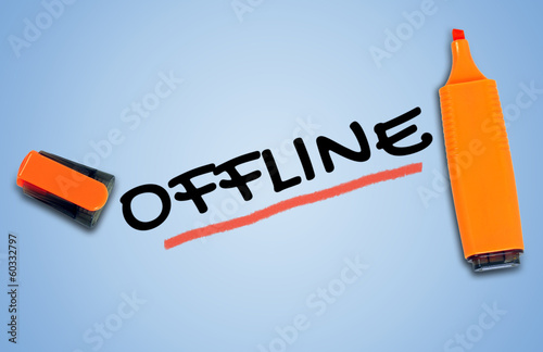 Photo: Offline word Offline word