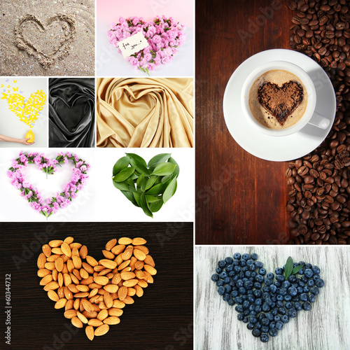 Photo: Collage of heart-shaped things Collage of heart-shaped things
