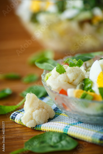 Photo: summer diet salad with cauliflower summer diet salad with cauliflower