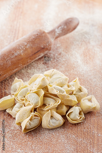 Photo: Handmade italian tortellini pasta Handmade italian tortellini pasta