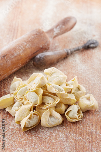 Photo: Handmade italian tortellini pasta Handmade italian tortellini pasta
