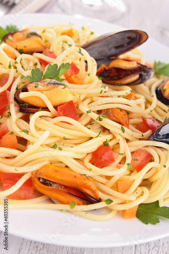 Photo: spaghetti with seafood spaghetti with seafood
