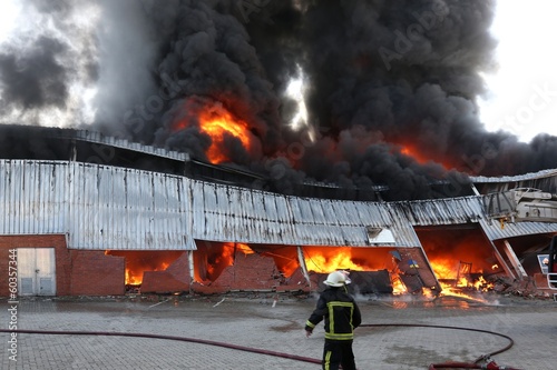 Photo: Fire Disaster in Warehouse Fire Disaster in Warehouse