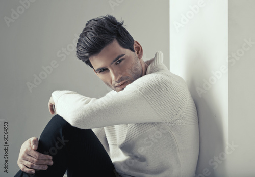 Photo: Portrait of young handsome man Portrait of young handsome man