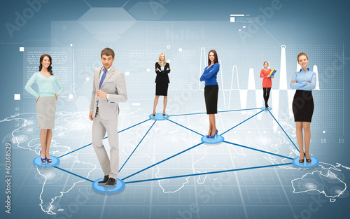 Photo: social or business network social or business network