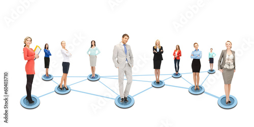 Photo: social or business network social or business network