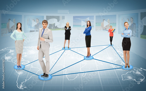 Photo: social or business network social or business network