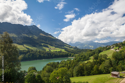 Photo: Paesaggio collinare a Gruyere, Svizzera Paesaggio collinare a Gruyere, Svizzera