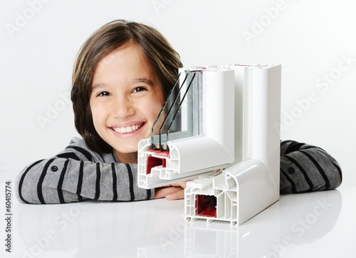 Photo: Plastic window profile Plastic window profile