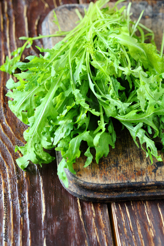 Photo: fresh green arugula for salad fresh green arugula for salad