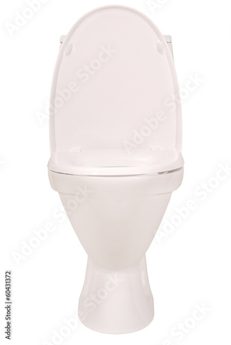 Photo: White toilet bowl (Clipping path) White toilet bowl (Clipping path)