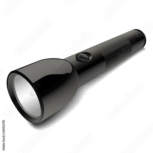 Illustration: Hyper-realistic Flashlight Illustration Hyper-realistic Flashlight Illustration