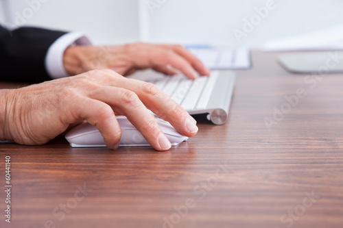 Photo: Person Using Computer Person Using Computer