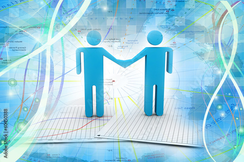 Illustration: business deal business deal