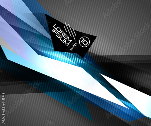 Vector: Vector futuristic glossy lines on black Vector futuristic glossy lines on black