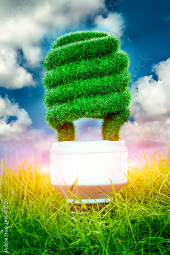 Illustration: Concept Eco light bulb Concept Eco light bulb