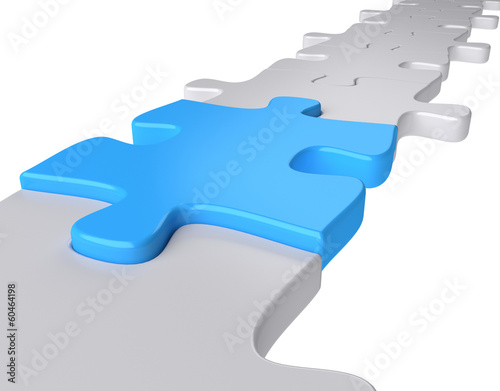 Illustration: Puzzle Brücke Puzzle Brücke