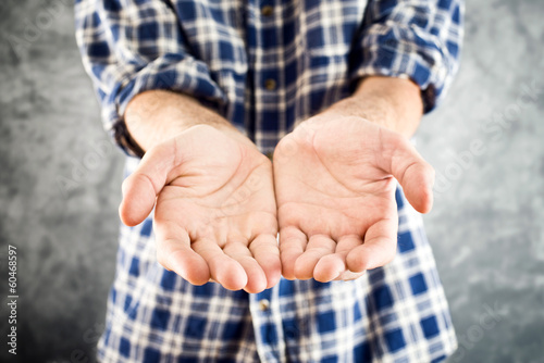 Photo: Male Cupped hands Male Cupped hands