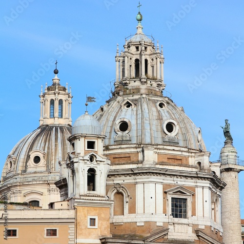Photo: Rome - Trajan Forum churches Rome - Trajan Forum churches