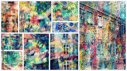 Photo: collage...graffiti collage...graffiti