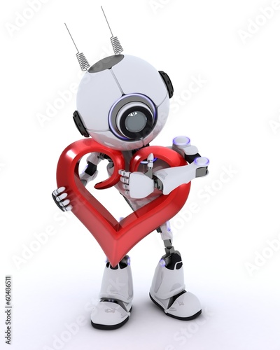 Illustration: Robot with Heart Robot with Heart