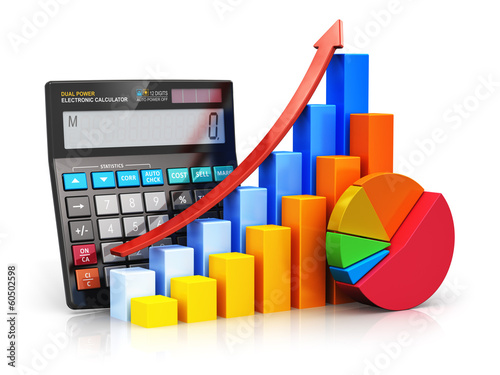 Illustration: Financial success and accounting concept Financial success and accounting concept