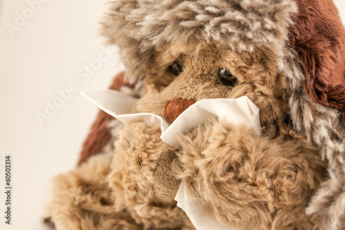 Photo: peluche malade-triste peluche malade-triste