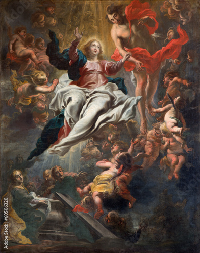 Illustration: Antwerp - Assumption of Mary in St. Charles Borromeo church Antwerp - Assumption of Mary in St. Charles Borromeo church