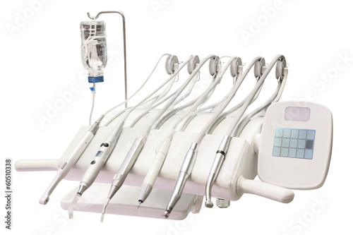 Photo: dentist's equipment isolated dentist's equipment isolated