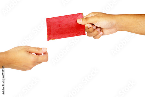Photo: Hand Holding Red Envelope Hand Holding Red Envelope