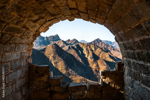 Photo: Tunnel in the Great Wall of China Tunnel in the Great Wall of China