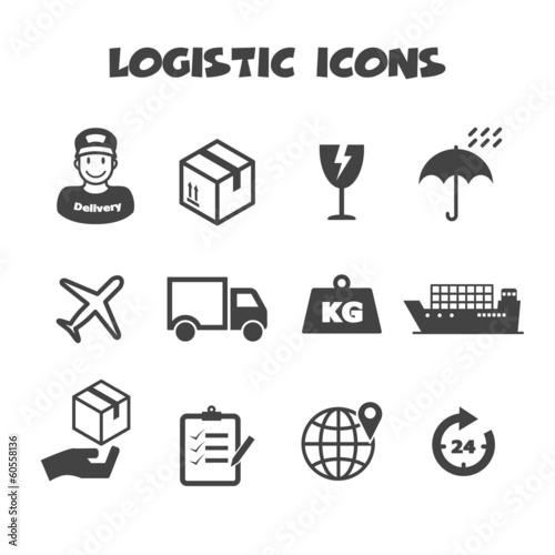 Vector: logistic icons logistic icons