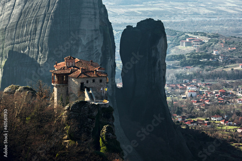 Photo: Meteora monastery and rock formations, Greece Meteora monastery and rock formations, Greece