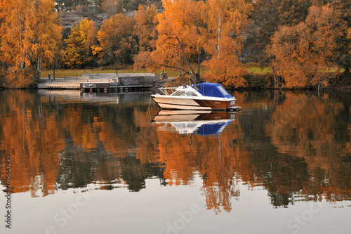 Photo: Boat in swedish lake Boat in swedish lake