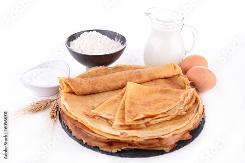 Photo: crepe and ingredients crepe and ingredients