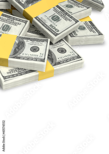 Photo: US Dollar Notes Scattered Pile US Dollar Notes Scattered Pile