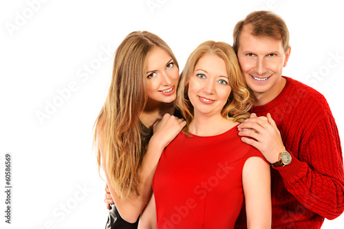 Photo: embracing family embracing family