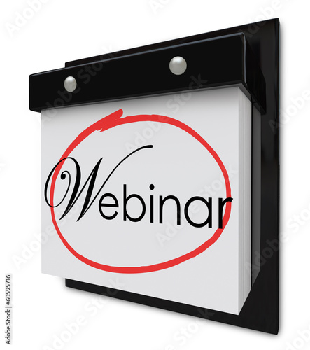 Illustration: Webinar Calendar Day Date Reminder Online Seminar Learning Sessi Webinar Calendar Day Date Reminder Online Seminar Learning Sessi