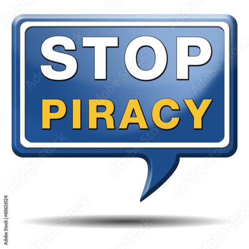 Illustration: stop piracy stop piracy