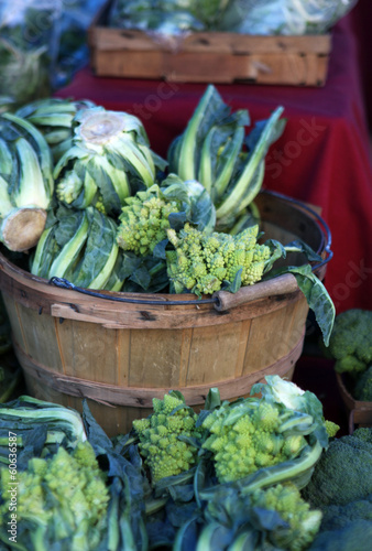 Photo: basket of romanesco basket of romanesco