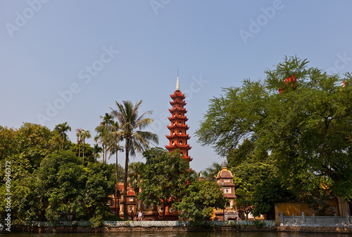 Photo: Tran Quoc Pagoda (1639). West Lake, Hanoi, Vietnam Tran Quoc Pagoda (1639). West Lake, Hanoi, Vietnam