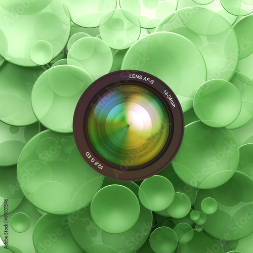 Illustration: Photographic green background Photographic green background