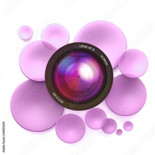 Illustration: Photographic pink background Photographic pink background