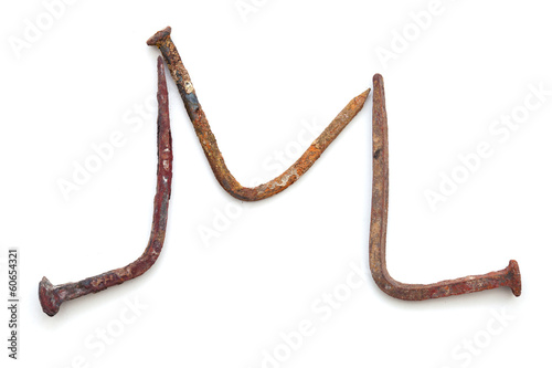 Photo: forged nails letters forged nails letters