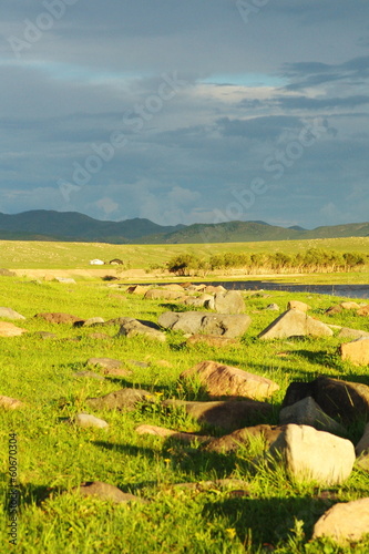 Photo: Mongolian landscape just before the storm Mongolian landscape just before the storm