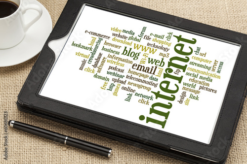 Photo: internet word cloud internet word cloud