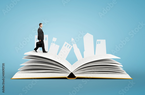 Photo: businessman with briefcase businessman with briefcase