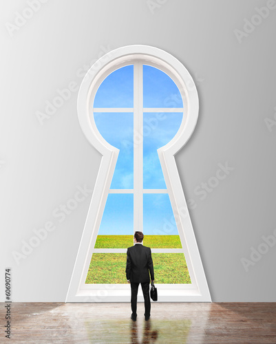 Photo: keyhole to field keyhole to field